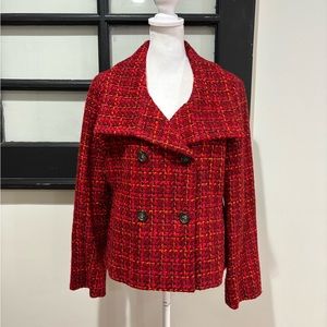 Talbots Wool Blazer Jacket Coat Tweed Size 10 NEW $189 NWOT